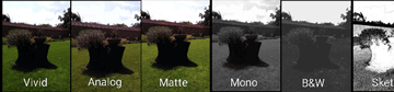 image of various camera modes